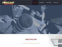 Tablet Screenshot of podcasttalentcoach.com